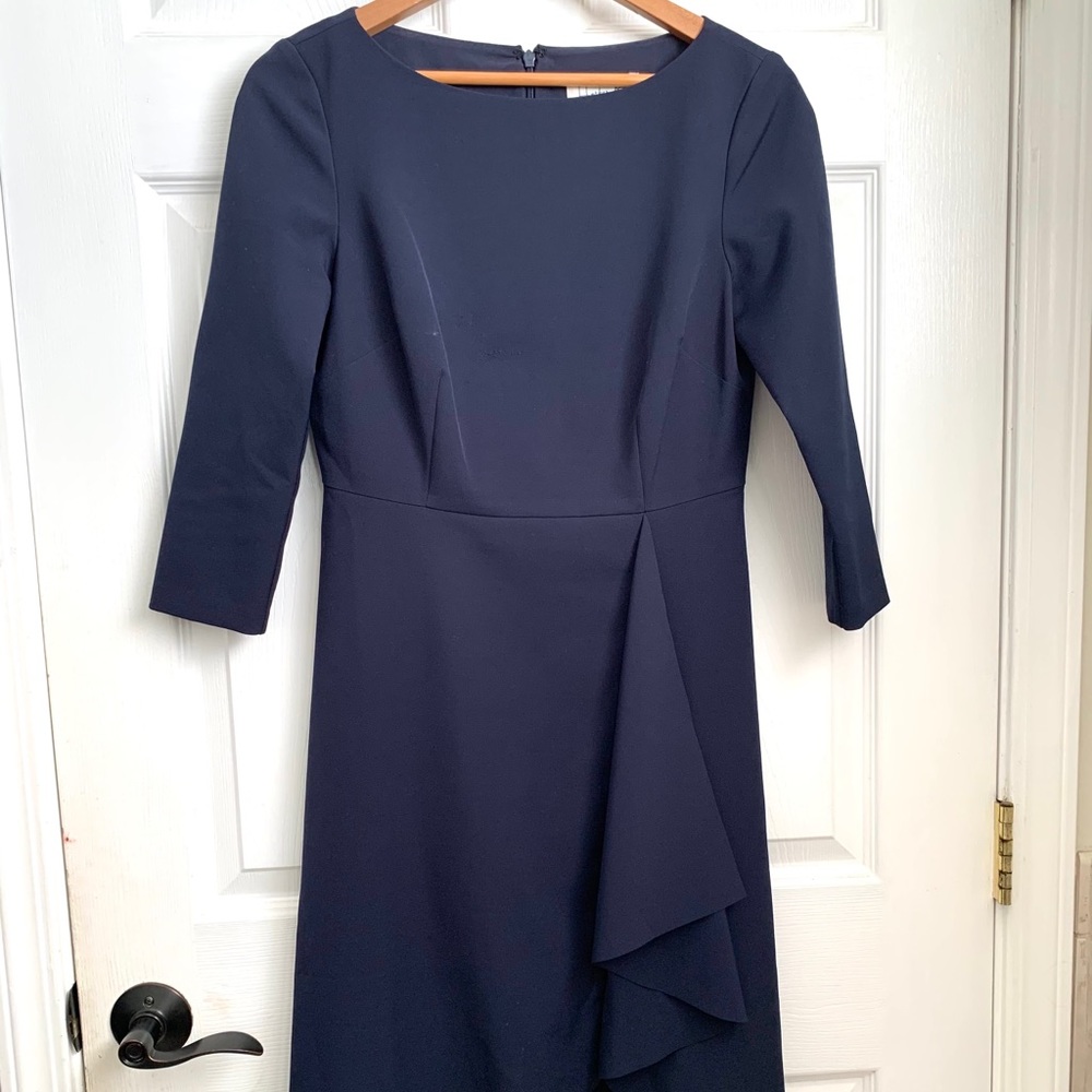 Harper Rose Navy Dress Asymmetrical Hem Petite 4